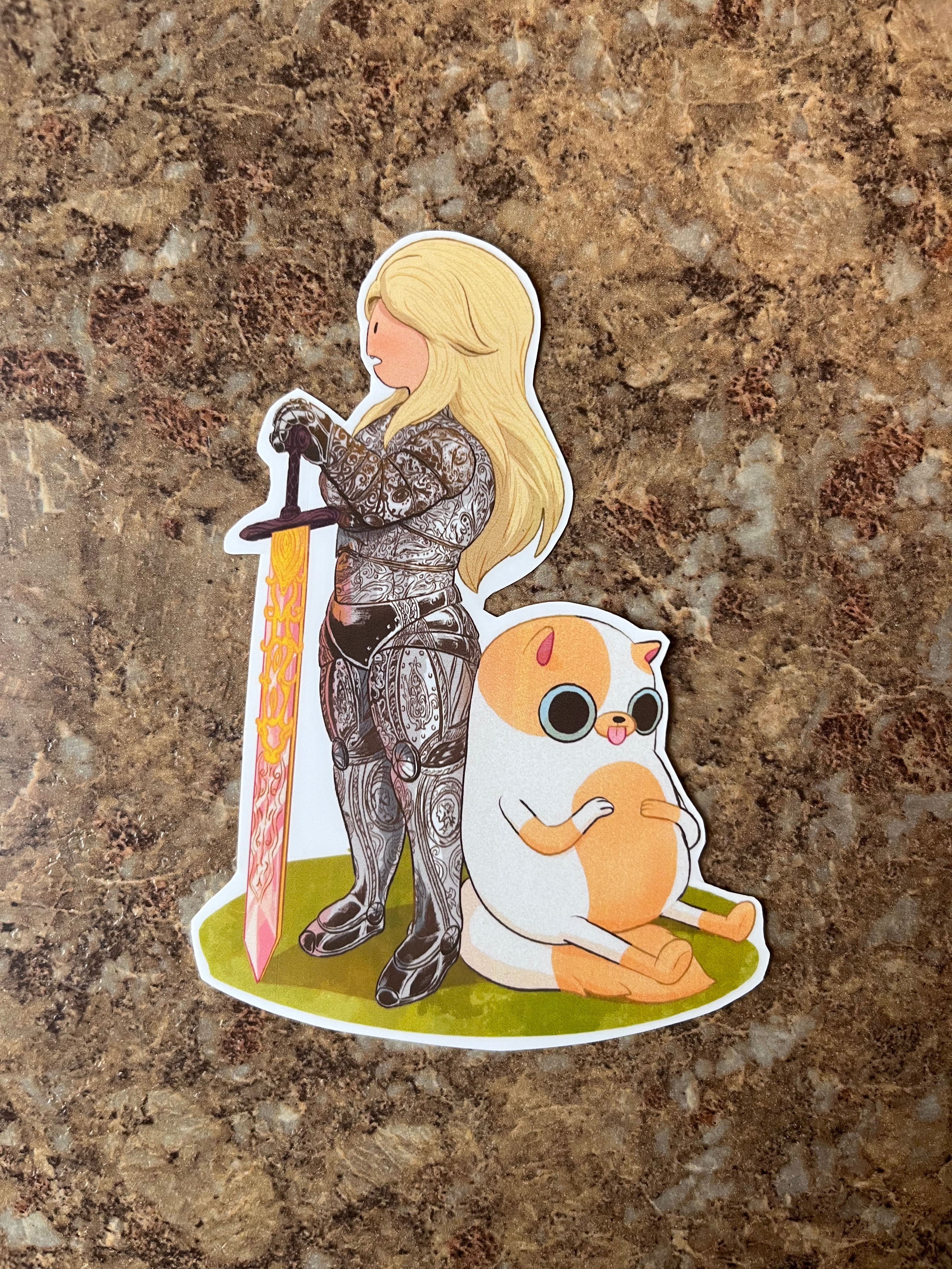 Fionna and Cake Knight Waterproof Decal